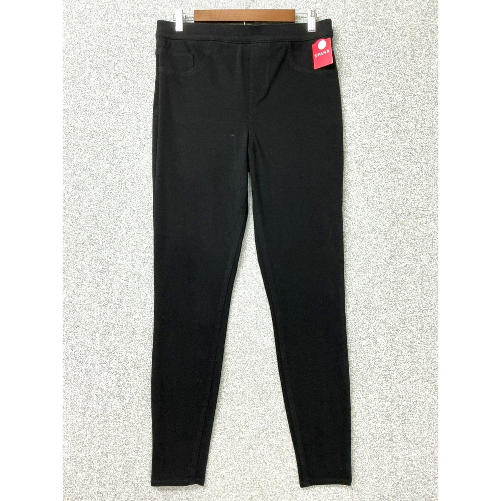 Spanx Jean-ish Ankle Leggings Size L Tall Black NWT Shaping Denim Pants 20018T